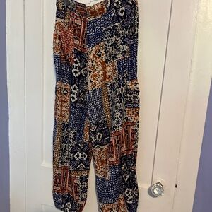 NWT Christian Siriano Multicolor Patchwork Pants